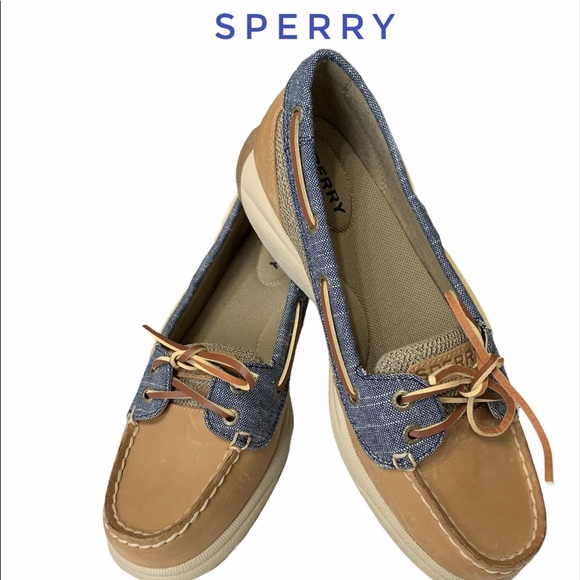 *SOLD* Sperry Top Sider Women’s Tan and Denim - Picture 6 of 6